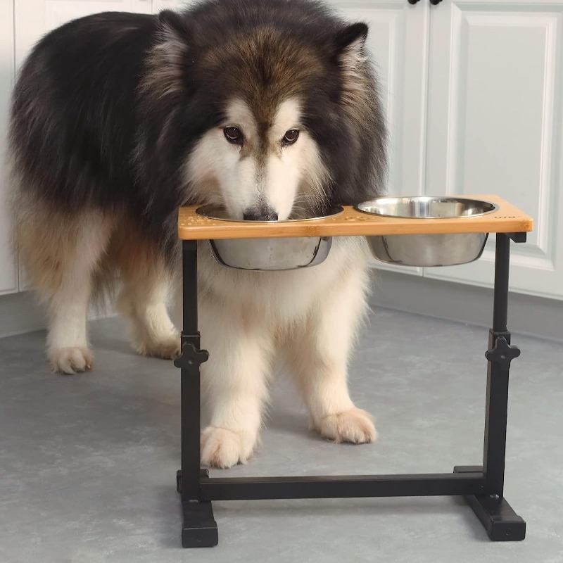 Pet Supplies Pet Shop - Comedero Elevado de Madera para Perros,