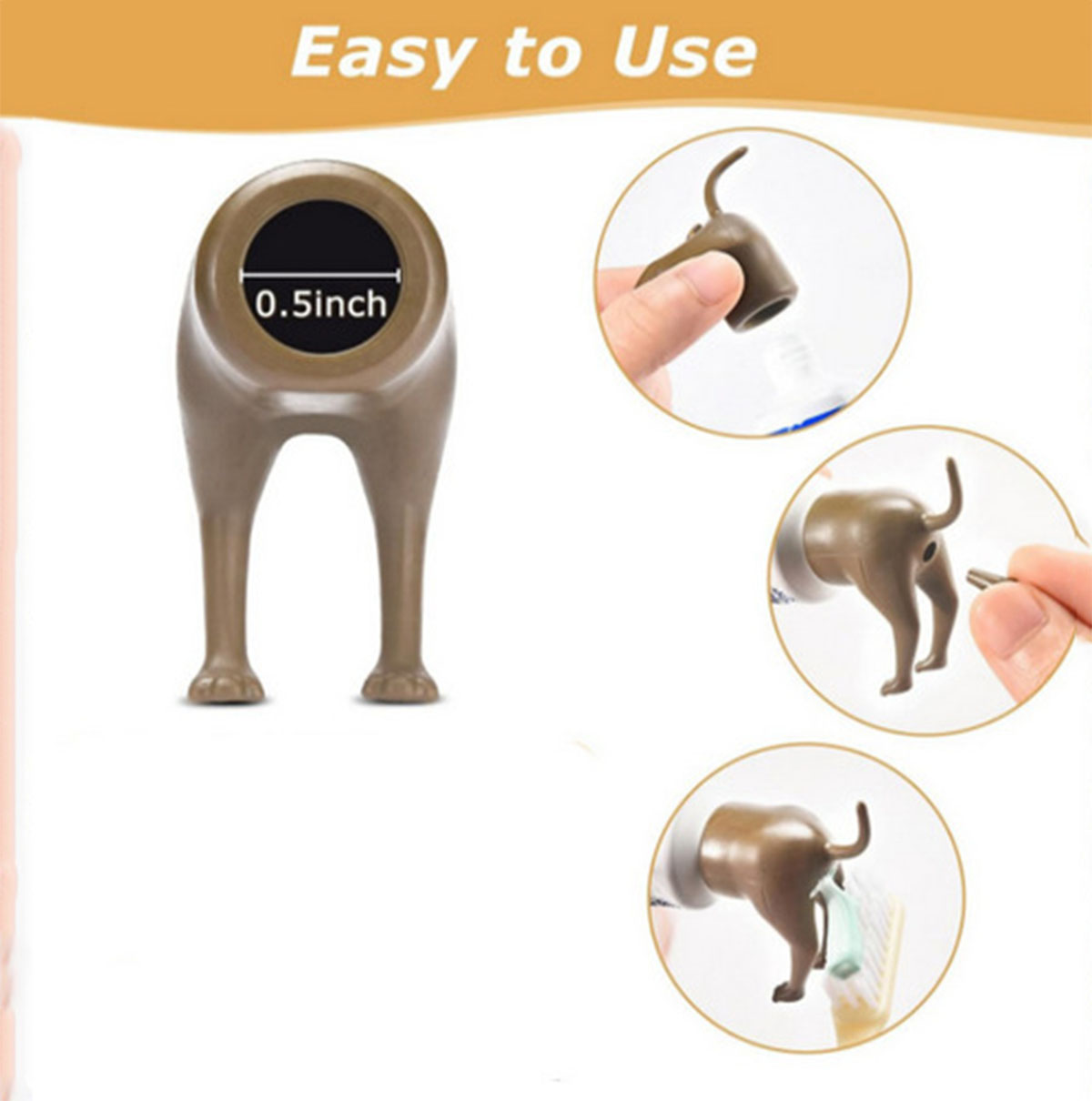 Divertido Pooping Dog Butt Top - Poop Bag Dispenser reseña y precio